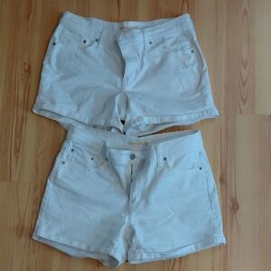 Levi's Women's White Jean Shorts